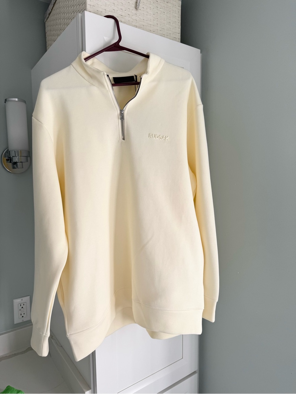 Rudsak Cream Half-Zip Men's Sweater